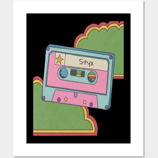 vintage cassette tape Styx Posters and Art